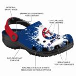 Custom Texas Rangers Splash Art Crocs Best selling