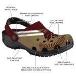 custom texas state bobcats baseball motif clog best selling