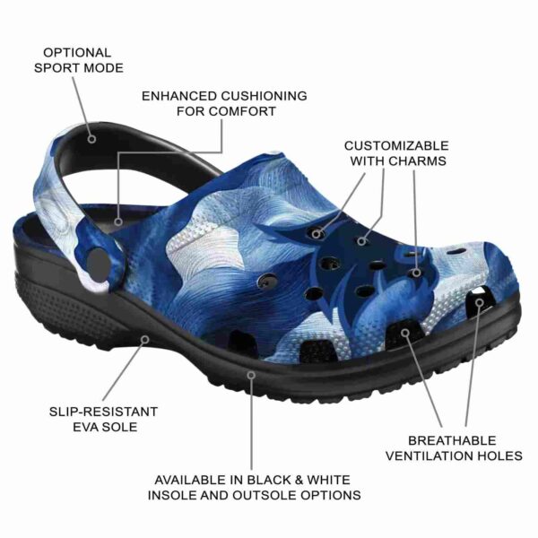 custom texas state bobcats ocean waves clog new arrival