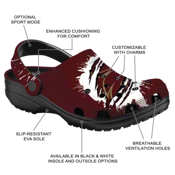 custom texas state bobcats splash motif background clog new arrival