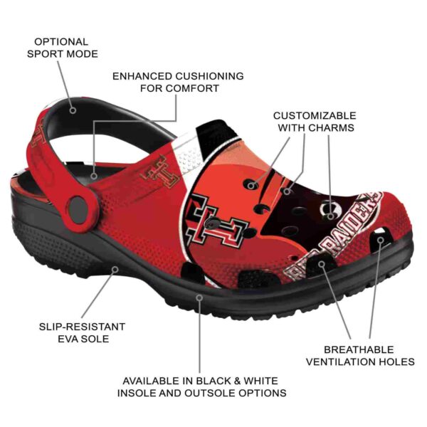 custom texas tech red raiders baseball helmet crocs new arrival