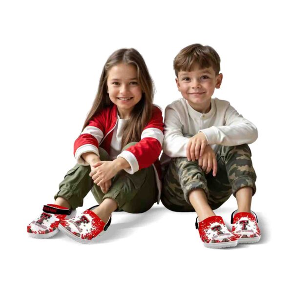 custom texas tech red raiders splash art crocs fashion forward