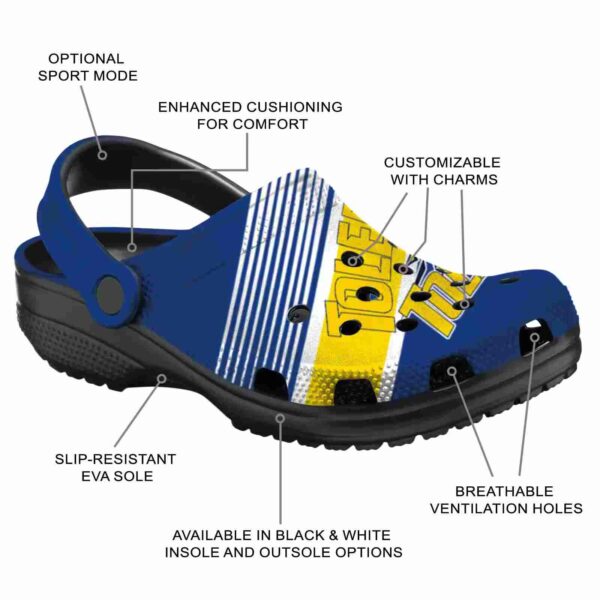 custom toledo rockets vibrant dual tone clog new arrival