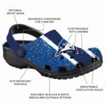 Custom Toronto Blue Jays Vertical Stripes Crocs Best selling
