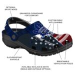 custom toronto maple leafs star spangled side pattern clog best selling