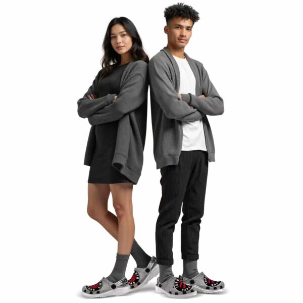 custom toronto raptors cracked texture clog top rated