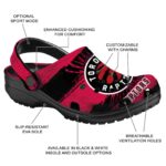 custom toronto raptors paint splatter graphics clog best selling