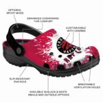 custom toronto raptors splash art clog best selling