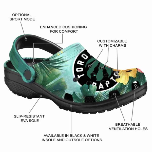 custom toronto raptors tropical vibes clog new arrival