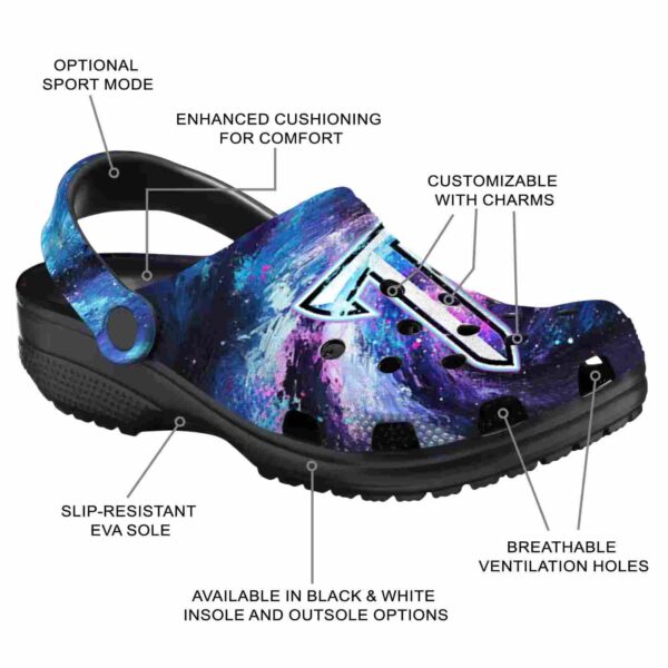 custom troy trojans galaxy swirl clog new arrival
