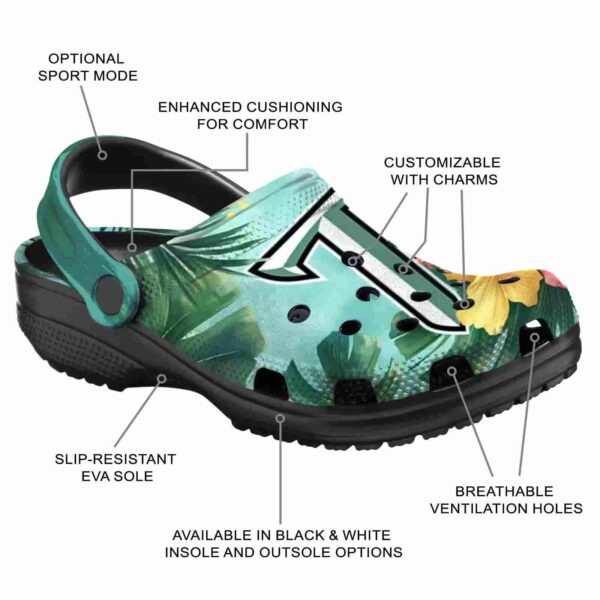 custom troy trojans tropical vibes clog new arrival