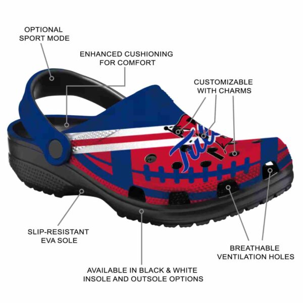 custom tulsa golden hurricane football motif clog new arrival