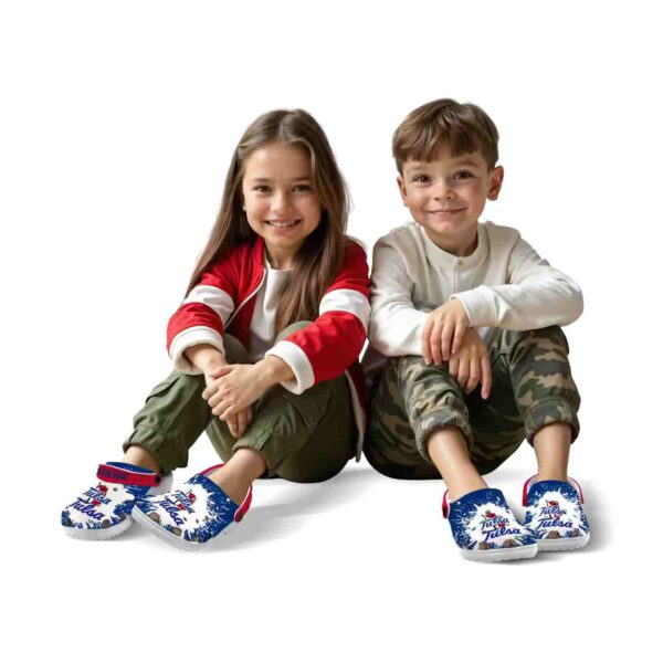 custom tulsa golden hurricane splash art clog fashion forward