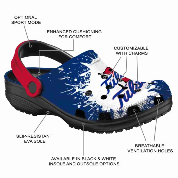 custom tulsa golden hurricane splash art clog new arrival