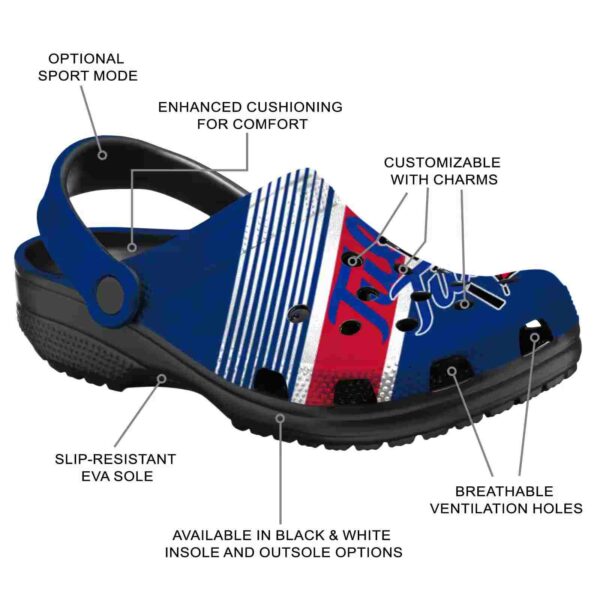 custom tulsa golden hurricane vibrant dual tone clog new arrival