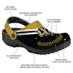 Custom UCF Knights Baseball Motif Crocs Best selling