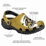 Custom UCF Knights Splash Motif Background Crocs Best selling
