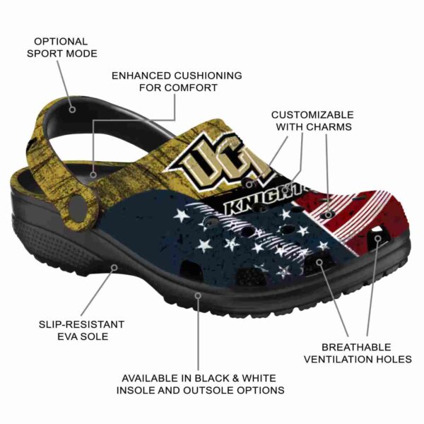 custom ucf knights star spangled side pattern crocs new arrival