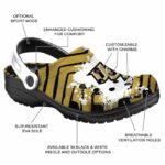 Custom UCF Knights Zigzag Paint Burst Crocs Best selling