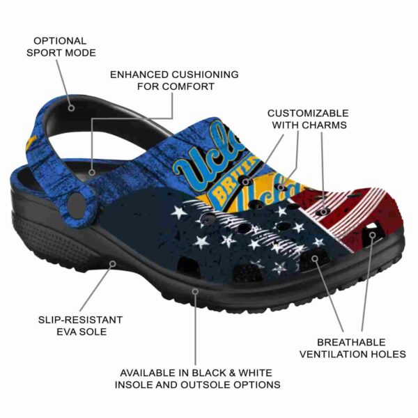 custom ucla bruins star spangled side pattern crocs new arrival