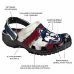 custom uconn huskies patriotic stripes clog best selling