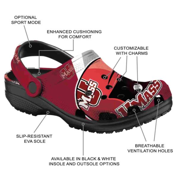 custom umass minutemen baseball helmet clog new arrival