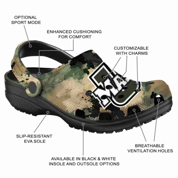 custom umass minutemen camouflage craze clog new arrival