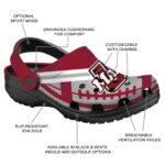 custom umass minutemen football motif clog best selling
