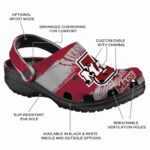 custom umass minutemen paint splatter graphics clog best selling