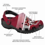 custom umass minutemen vibrant dual tone clog best selling