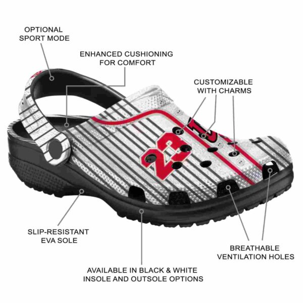 custom unlv rebels pinstripe pattern clog new arrival