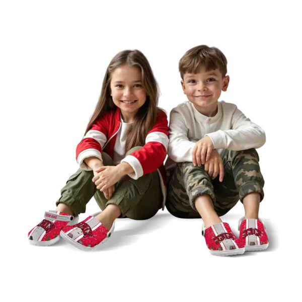 custom unlv rebels vertical stripes clog fashion forward