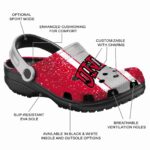 custom unlv rebels vertical stripes clog best selling