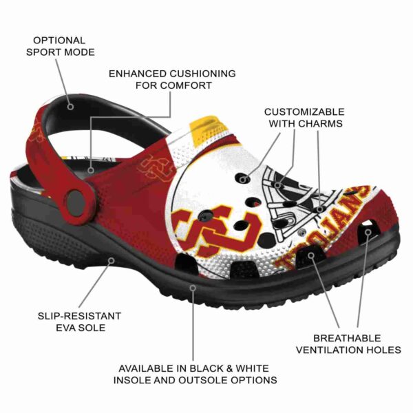 custom usc trojans football helmet crocs new arrival