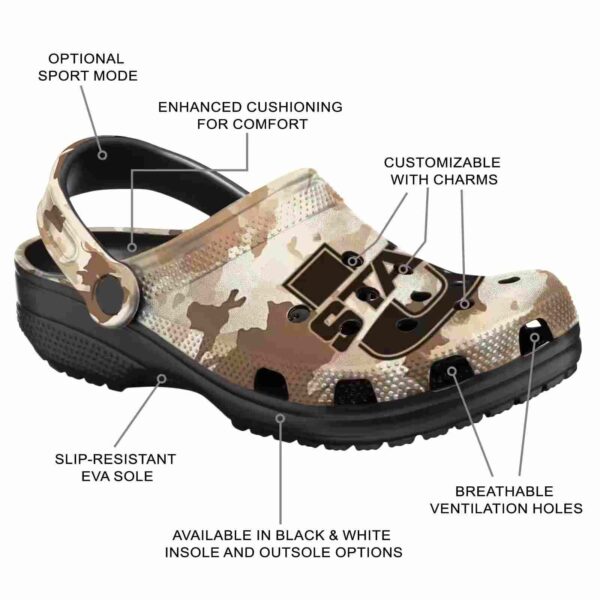 custom utah state aggies desert camo clog new arrival
