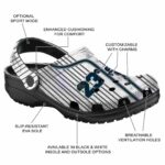 custom utah state aggies pinstripe pattern clog best selling