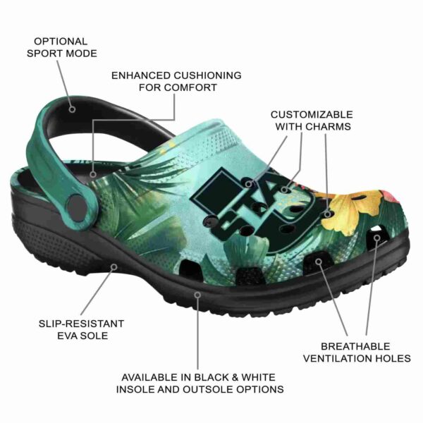 custom utah state aggies tropical vibes clog new arrival