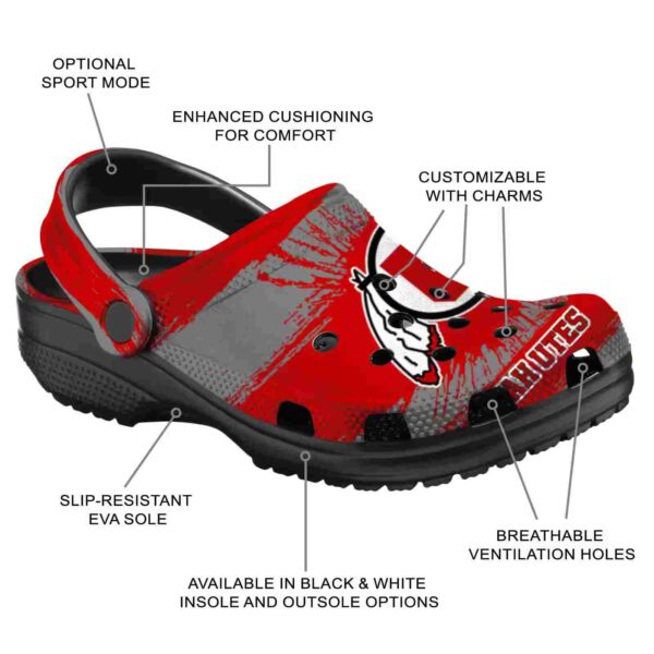 custom utah utes paint splatter graphics crocs new arrival