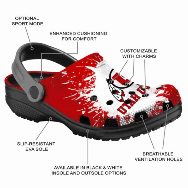 custom utah utes splash art crocs new arrival