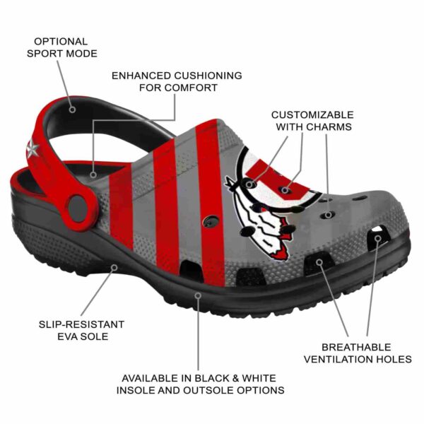 custom utah utes star spangled graphic crocs new arrival