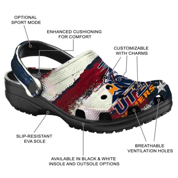custom utep miners patriotic stripes clog new arrival