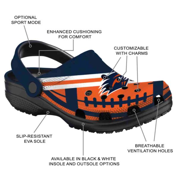 custom utsa roadrunners football motif clog new arrival