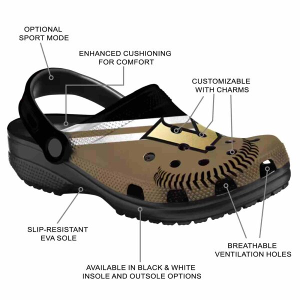 custom vanderbilt commodores baseball motif clog new arrival