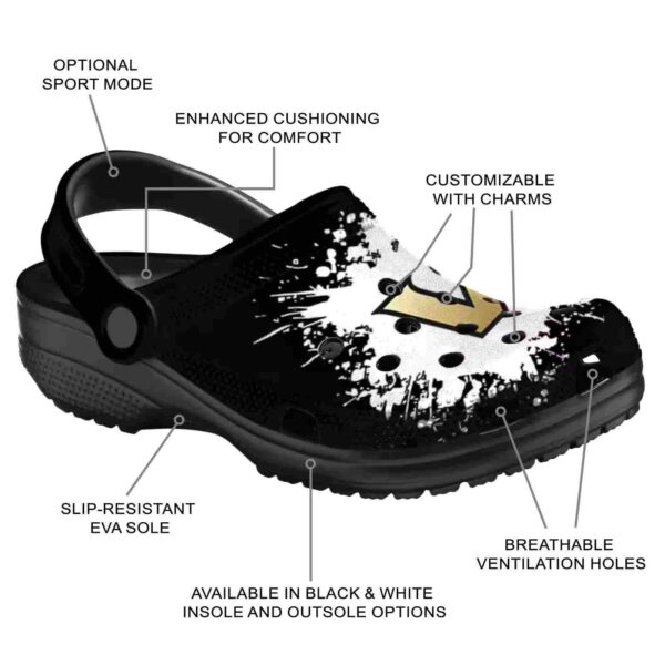 custom vanderbilt commodores splatter background clog new arrival