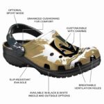 custom vegas golden knights splatter pattern clog best selling