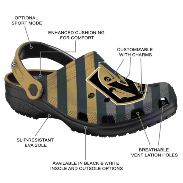 custom vegas golden knights star spangled graphic clog new arrival
