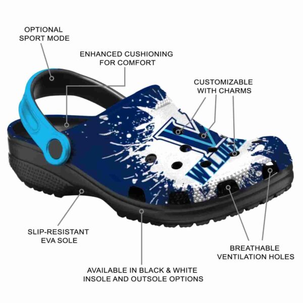 custom villanova wildcats splash art clog new arrival