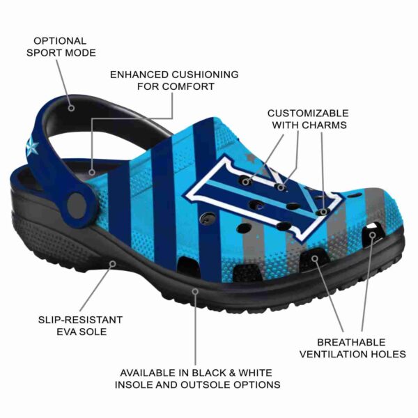 custom villanova wildcats star spangled graphic clog new arrival