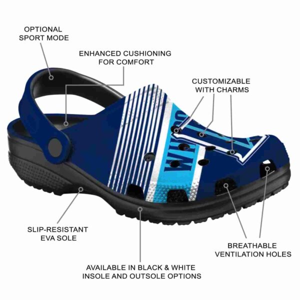 custom villanova wildcats vibrant dual tone clog new arrival