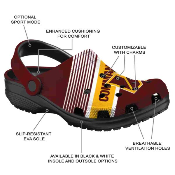 custom washington commanders vibrant dual tone crocs new arrival